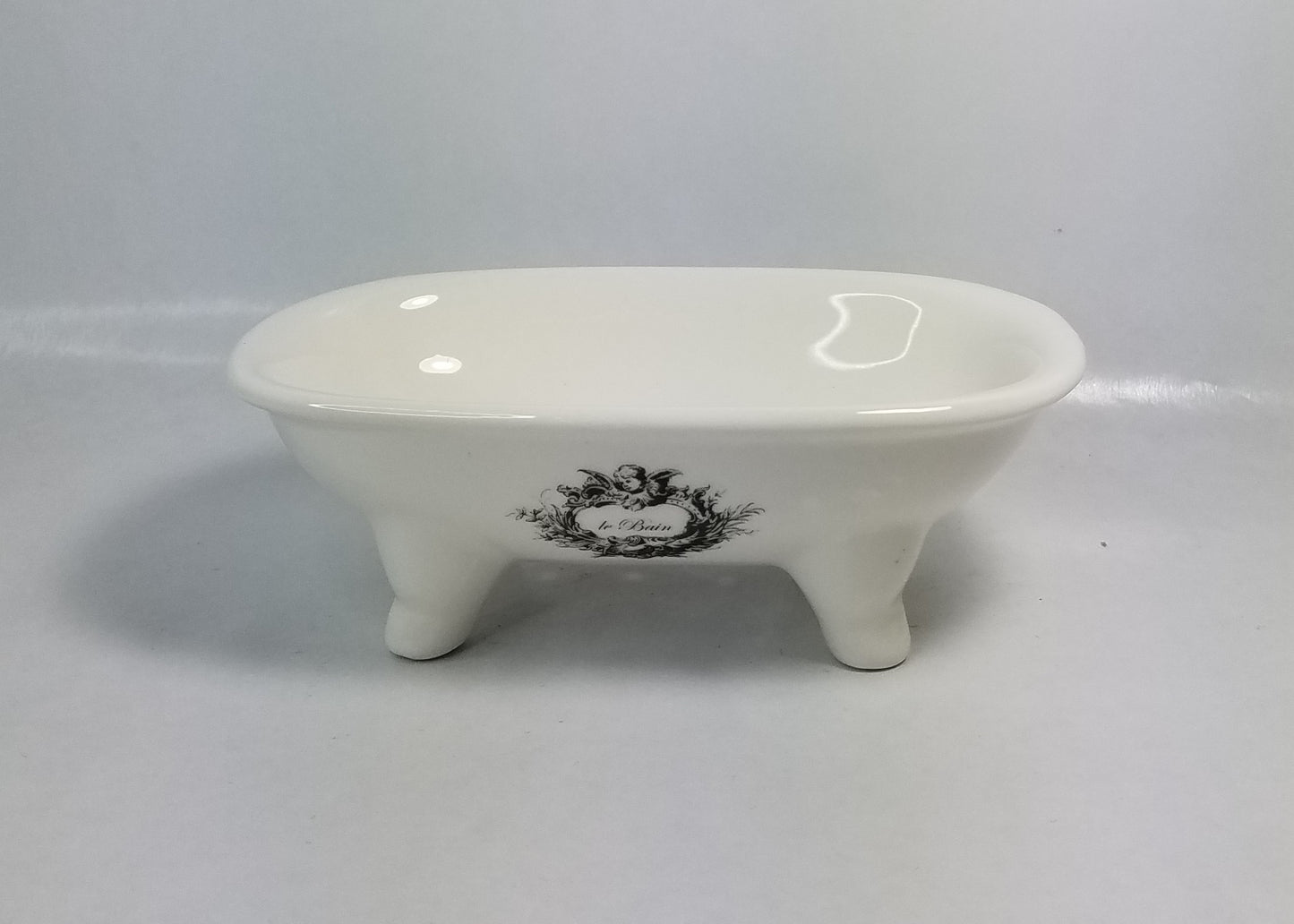 Soap Dish, Ceramic Tub Style